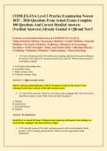 COMLEX-USA Level 3 Practice Examination Newest  2025 &ndash; 2026 Questions From Actual Exams Complete  100 Questions And Correct Detailed Answers  &lpar;Verified Answers&rpar; &vert;Already Graded A&plus;&vert;&vert;Brand New&excl;&excl;
