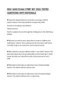 NSG 3600 EXAM 2 PREP SET 2026 TESTED QUESTIONS WITH RATIONALE