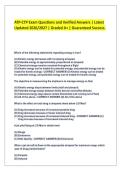 ATP-CTP Exam Questions and Verified Answers &vert; Latest Updated 2026&sol;2027 &vert; Graded A&plus; &vert; Guaranteed Success&period;