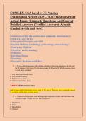 COMLEX-USA Level 2 CE Practice  Examination Newest 2025 &ndash; 2026 Questions From  Actual Exams Complete Questions And Correct  Detailed Answers &lpar;Verified Answers&rpar; &vert;Already  Graded A&plus;&vert;&vert;Brand New&excl;&excl;