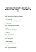 CGSC COMPREHENSIVE REVIEW 2026 QUESTIONS WITH SOLUTIONS GRADED A&plus;