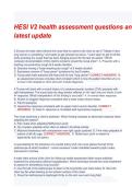 HESI V2 Health Assessment &ndash; HESI Exam Preparation &ndash; Updated Practice Questions and Verified Answers Study Guide