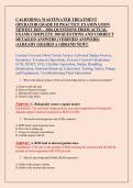 CALIFORNIA WASTEWATER TREATMENT  OPERATOR GRADE III PRACTICE EXAMINATION  NEWEST 2025 &ndash; 2026 QUESTIONS FROM ACTUAL  EXAMS COMPLETE 100 QUESTIONS AND CORRECT  DETAILED ANSWERS &lpar;VERIFIED ANSWERS&rpar;  &vert;ALREADY GRADED A&plus;&vert;&vert;BRAND NEW&excl;&excl; 