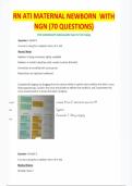 RN ATI Maternal Newborn Proctored Exam With NGN 2025&sol;2026 Updated Version 70 Questions And Answers