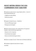 NSG527 MIDTERM VERSION TWO 2026 COMPREHENSIVE STUDY GUIDE PAPER