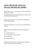 NSG527 MIDTERM VIEW AHEAD 2026 PRACTICE QUESTIONS AND ANSWERS