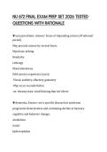 NU 672 FINAL EXAM PREP SET 2026 TESTED QUESTIONS WITH RATIONALE