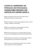 CHAPTER 04 COMPREHENSIVE TEST PHYSIOLOGIC AND PSYCHOLOGICAL CHANGES DURING PREGNANCY 2026 QUESTIONS WITH ANSWERS GRADED A