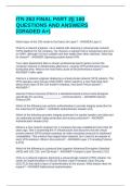 ITN 263 FINAL PART 2&vert;&vert; 160 QUESTIONS AND ANSWERS &lpar;GRADED A&plus;&rpar;