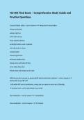 NU 301 Final Exam &ndash; Comprehensive Study Guide and Practice Questions