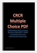 CRCR Multiple Choice Practice Questions 2026&sol;2027 &vert; HFMA Certified Revenue Cycle Representative Exam Prep