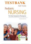 Test Banks For Pediatric Nursing 2nd Edition by Kathryn Rudd&semi; Diane Kocisko&comma; 9780803666535&comma; Chapter 1-22 Complete Guide
