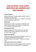 NUR 233 EXAM 1 2026 LATEST  QUESTIONS AND ANSWERS&vert; ACE  YOUR GRADES&period;