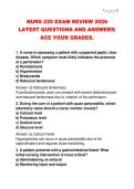NURS 220 EXAM REVIEW 2026  LATEST QUESTIONS AND ANSWERS&vert;  ACE YOUR GRADES&period;