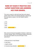 NURS 497 EXAM &num;1 PRACTICE 2026  LATEST QUESTIONS AND ANSWERS&vert;  ACE YOUR GRADES&period;