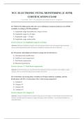 NCC Electronic Fetal Monitoring &lpar;C-EFM&rpar; Certification Exam 2026&sol;2027 &mdash; 120 Questions with Verified Answers &vert; Complete Exam Material