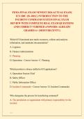 FEMA FINAL EXAM NEWEST 2026 ACTUAL EXAM&vert;  ICS 100 &lpar;IS-100&period;C&rpar; INTRODUCTION TO THE  INCIDENT COMMAND SYSTEM FINAL EXAM  REVIEW WITH COMPLETE REAL EXAM QUESTIONS  AND CORRECT VERIFIED ANSWERS&sol; ALREADY  GRADED A&plus; &lpar;MOST RECENT&excl;&excl;&rpar; 