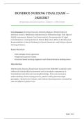 Hondros Nursing Final Exam 2026&sol;2027 &mdash; 100 Questions with Answers &vert; Complete Exam Material