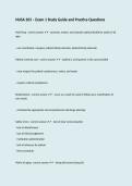 NUSA 203 &ndash; Exam 1 Study Guide and Practice Questions