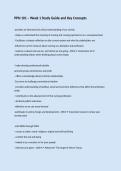 PPN 101 &ndash; Week 1 Study Guide and Key Concepts