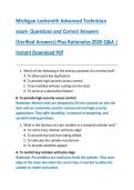 Michigan Locksmith Advanced Technician  exam  Questions and Correct Answers  &lpar;Verified Answers&rpar; Plus Rationales 2026 Q&A &vert;  Instant Download Pdf 