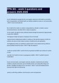 PPN 301 - week 3 questions and answers 2025-2026
