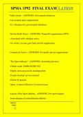 SPMA 1P92  FINAL EXAM QUESTIONS AND ANSWERS 2026
