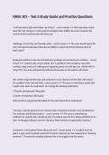 NRSG 301 &ndash; Test 6 Study Guide and Practice Questions