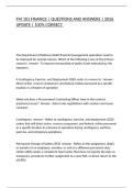FM 101 FINANCE &vert; QUESTIONS AND ANSWERS &vert; 2026 UPDATE &vert; 100&percnt; CORRECT&period;