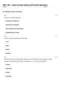 PHLT 301 &ndash; Exam 2 Study Guide and Practice Questions