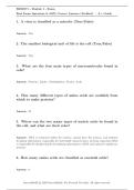 BIOD 171 Essential Microbiology Portage Learning Module 1 Exam &vert; 24 Questions and Answers