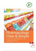 Pharmacology Clear and Simple&colon; A Guide to Drug Classifications and Dosage Calculations&comma; 4th Edition Test Bank Questions and Answers &vert; Drug Classifications & Dosage Calculations &vert; Chapters 1&ndash;21