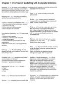 Chapter 1&colon; Overview of Marketing with Complete Solutions