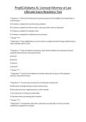 PrepIQ Alabama AL Licensed Attorney at Law Ultimate Exam 
