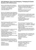 ACQ 202 Module 3 Exam&colon; Part III Designing - Prototyping the System Questions with Verified Answers
