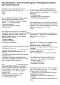 ACQ 202 Module 3 Exam&colon; Part II Designing - Prototyping the System with Verified Answers