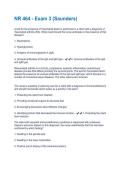 NR 464 - Exam 3 &lpar;Saunders&rpar;  Questions With Correct Solutions&comma; Already Passed&excl;&excl;