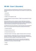 NR 464 - Exam 3 &lpar;Saunders&rpar; Questions With Correct Solutions&comma; Already Passed&excl;&excl;