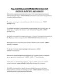 ACQ 1010 MODULE 7 EXAM TEST AND EVALUATION OVERVIEW QUESTIONS AND ANSWERS