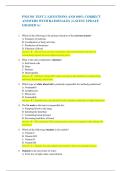 PNH 301 TEST 2 &vert; QUESTIONS AND 100&percnt; CORRECT  ANSWERS WITH RATIONALES &vert; LATEST UPDATE  GRADED A&plus; 