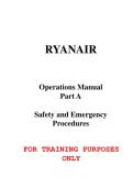 Ryanair Safety & Emergency Procedures Manual &ndash; Comprehensive Cabin Crew Guide &lpar;2021 Update&rpar;