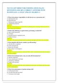NCCCO LIFT DIRECTOR CERTIFICATION EXAM &vert;  QUESTIONS AND 100&percnt; CORRECT ANSWERS WITH  RATIONALES &vert; LATEST UPDATE GRADED A&plus; 