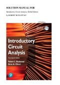 Solution Manual for Introductory Circuit Analysis &lpar;Global Edition&rpar;  14th Edition by ROBERT BOYLESTAD &vert; Latest Version
