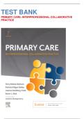 Test Bank for Primary Care Interprofessional Collaborative Practice 7th Edition by Terry Mahan Buttaro&comma; Patricia Polgar-Bailey&vert;9780323570152&vert; All Chapters&vert; LATEST