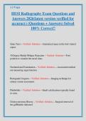 HESI Radiography Exam Questions & Answers 2026 &vert; Latest Verified Study Guide &vert; 100&percnt; Accurate Solved Practice Questions for HESI A2 Radiography Preparation