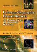 Echocardiography Board Review&colon; 500 Multiple Choice Questions With Discussion 2nd  Edition by Ramdas Pai