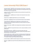 Lamar University POLS 2302 Exam 1  Questions With Correct Solutions&comma; Already Passed&excl;&excl;