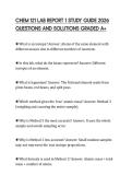 CHEM 121 LAB REPORT 1 STUDY GUIDE 2026 QUESTIONS AND SOLUTIONS GRADED A&plus;