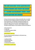FNP AANP EXAM MOST TESTED QUESTIONS WITH  VERIFIED ANSWERS MOST RECENT ONE GRADED  A&plus; &vert; ASSURED SUCCESS&sol;NEWEST UPDATE &vert; MOST  TESTED QUESTIONS AND ANSWERS