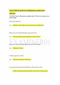 NACC PSW Exam Review 200 Questions and Correct Answers 